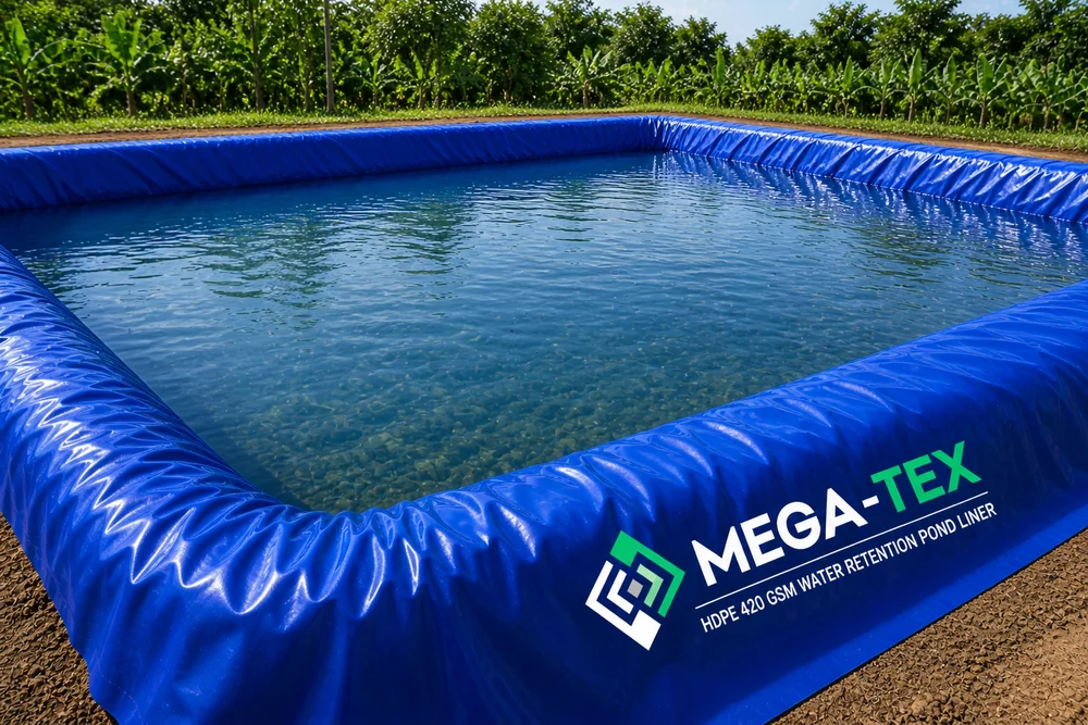 420 GSM HDPE POND LINER (BLACK)